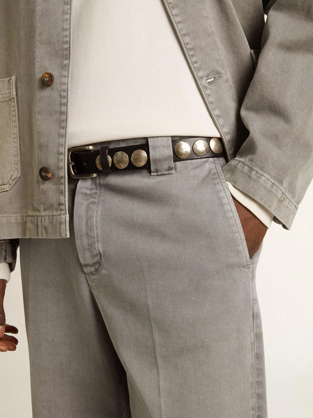 Cuffed Cotton Trousers