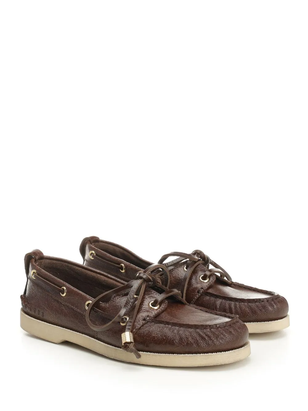 Golden Goose Deluxe Brand Wrinkled Drawstring Boat Loafers