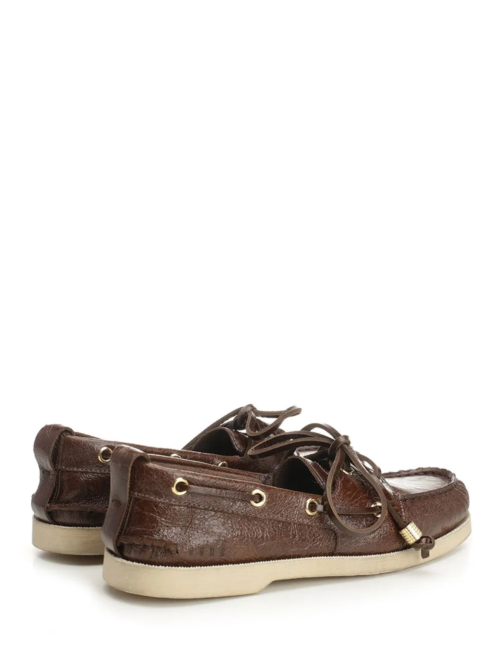 Golden Goose Deluxe Brand Wrinkled Drawstring Boat Loafers