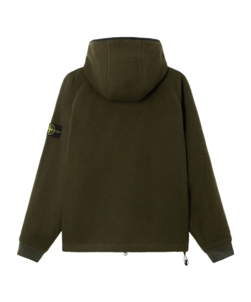 Stone Island Logo Patch Zip-Up Jacket