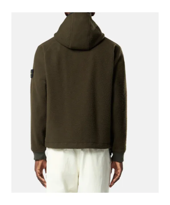 Stone Island Logo Patch Zip-Up Jacket