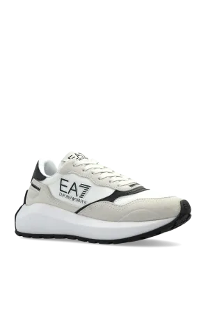 Ea7 Emporio Armani Logo Patch Lace-Up Sneakers