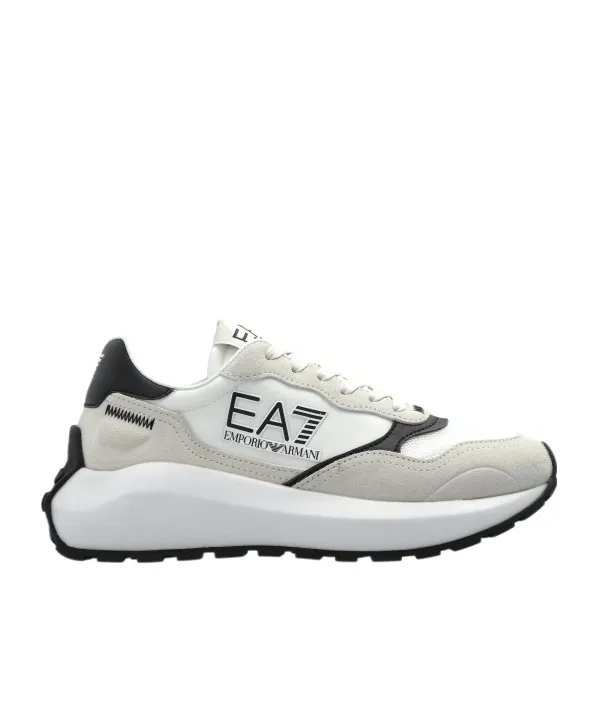 Ea7 Emporio Armani Logo Patch Lace-Up Sneakers