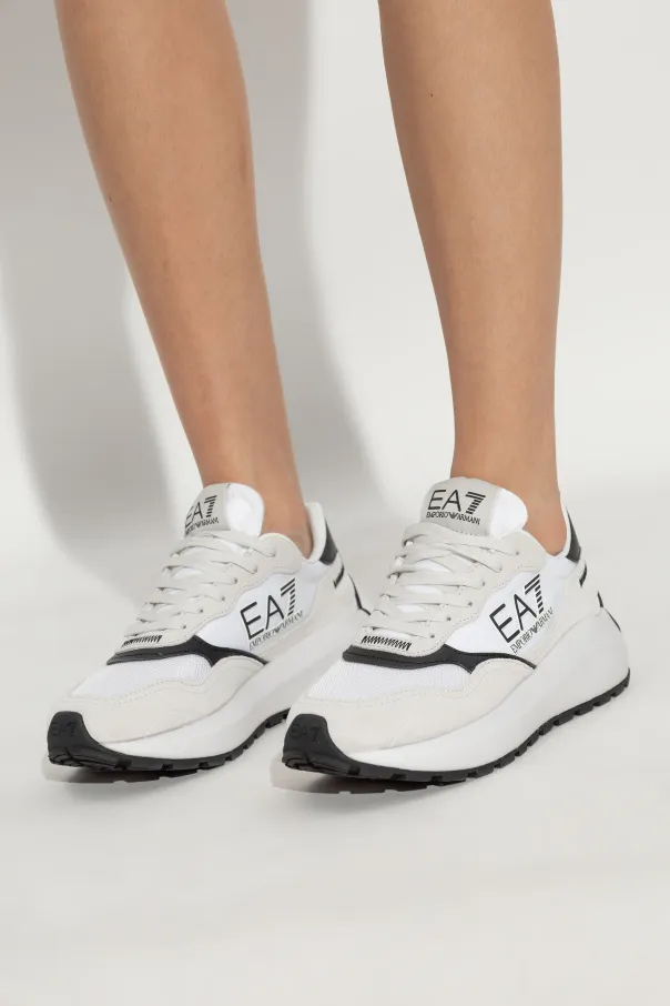 Ea7 Emporio Armani Logo Patch Lace-Up Sneakers