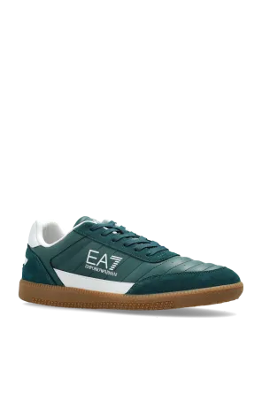 Ea7 Emporio Armani Logo Printed Lace-Up Sneakers