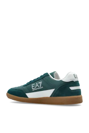 Ea7 Emporio Armani Logo Printed Lace-Up Sneakers