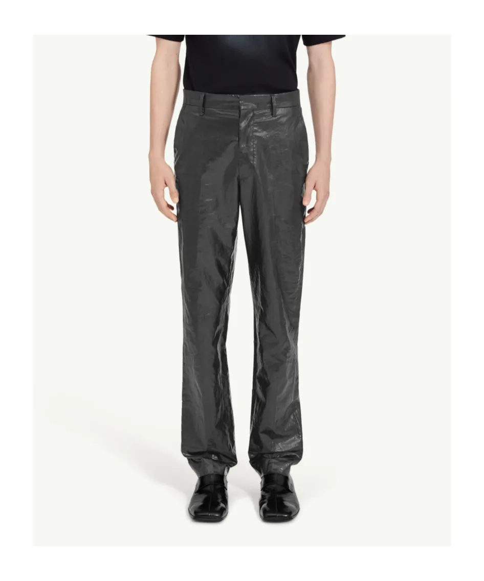 Crinkled Linen Trousers