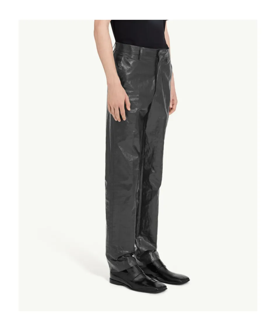 Crinkled Linen Trousers