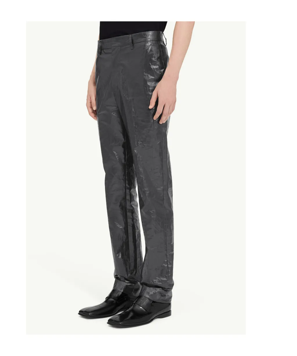 Crinkled Linen Trousers