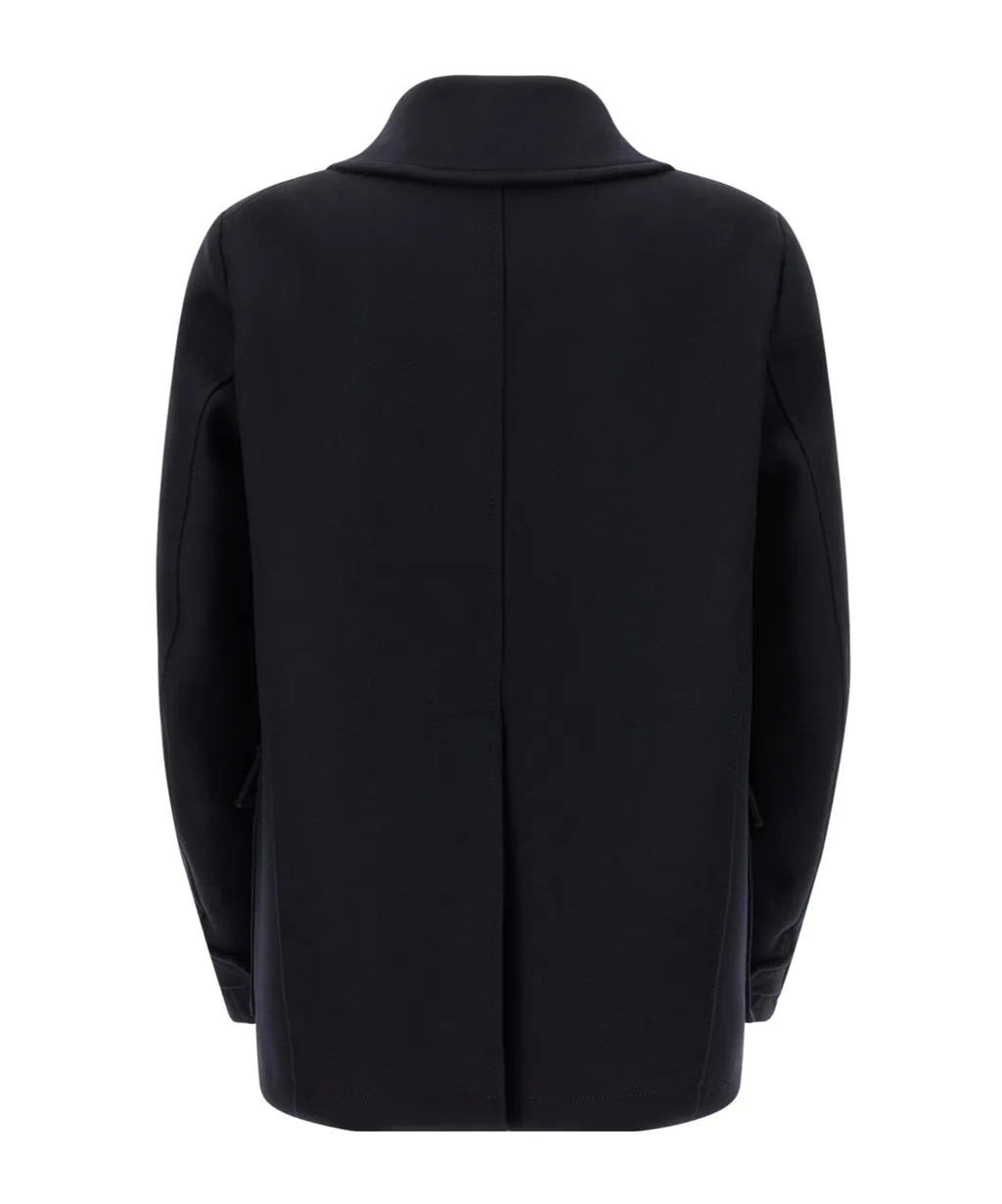 Double-Breasted Wool Coat