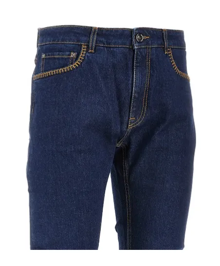 Regular-Fit Jeans With Stitching On Front Pockets