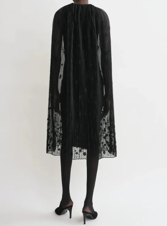 Floral Tulle Cape