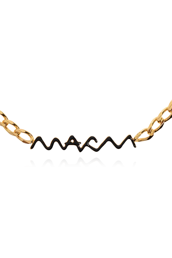 Marni Logo Lettering Chain Necklace