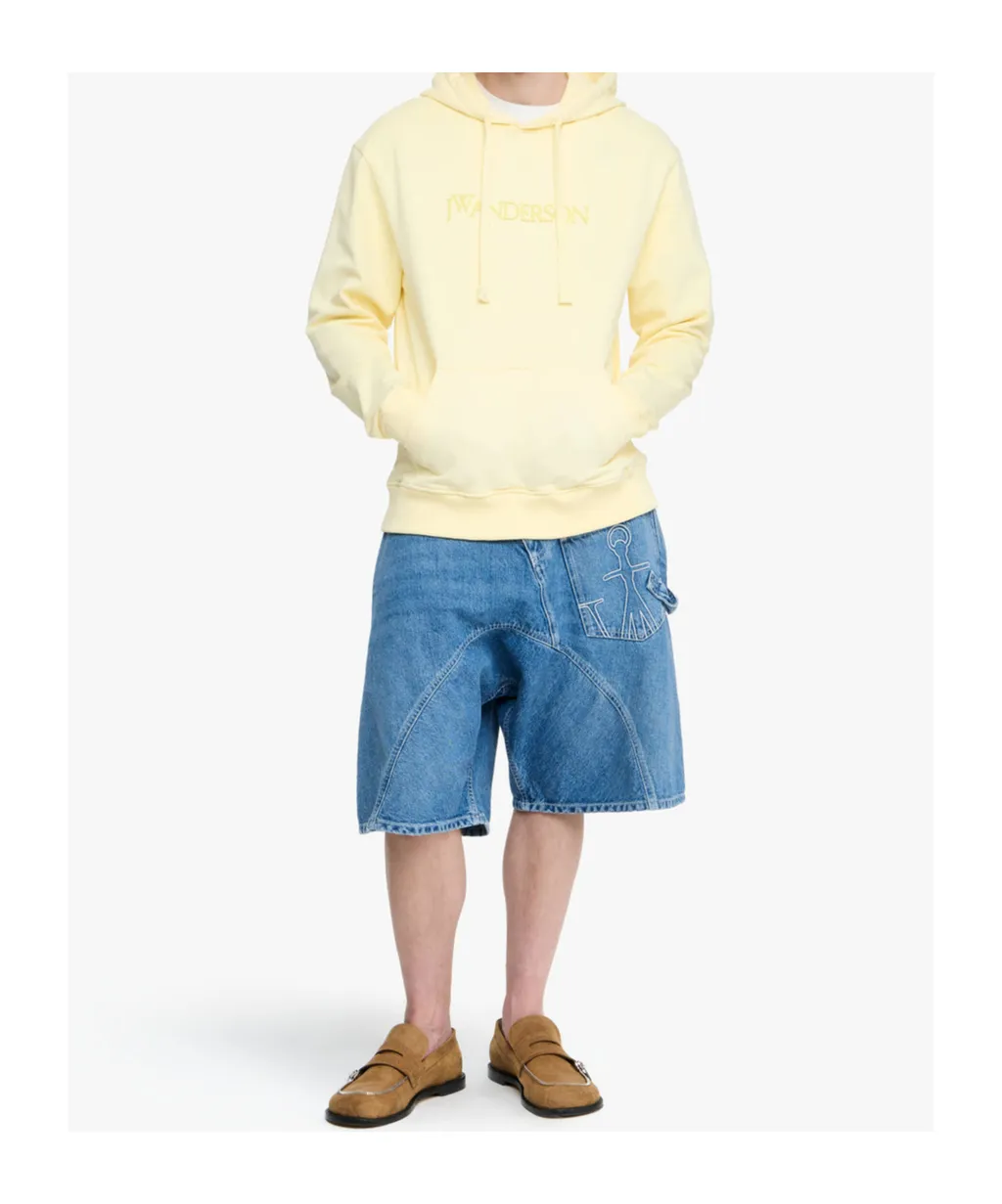 Jw Anderson Logo Embroidered Hoodie