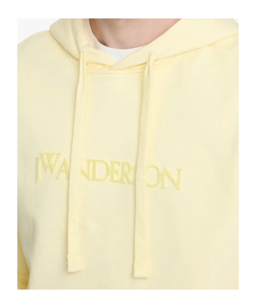 Jw Anderson Logo Embroidered Hoodie