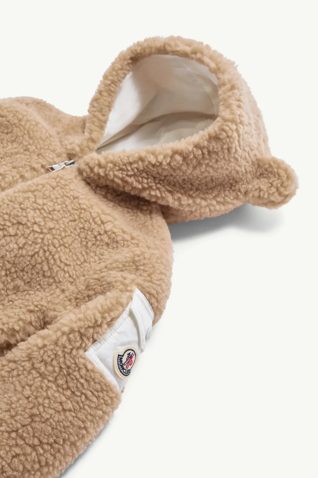 Moncler Enfant Teddy Hooded Baby Grow