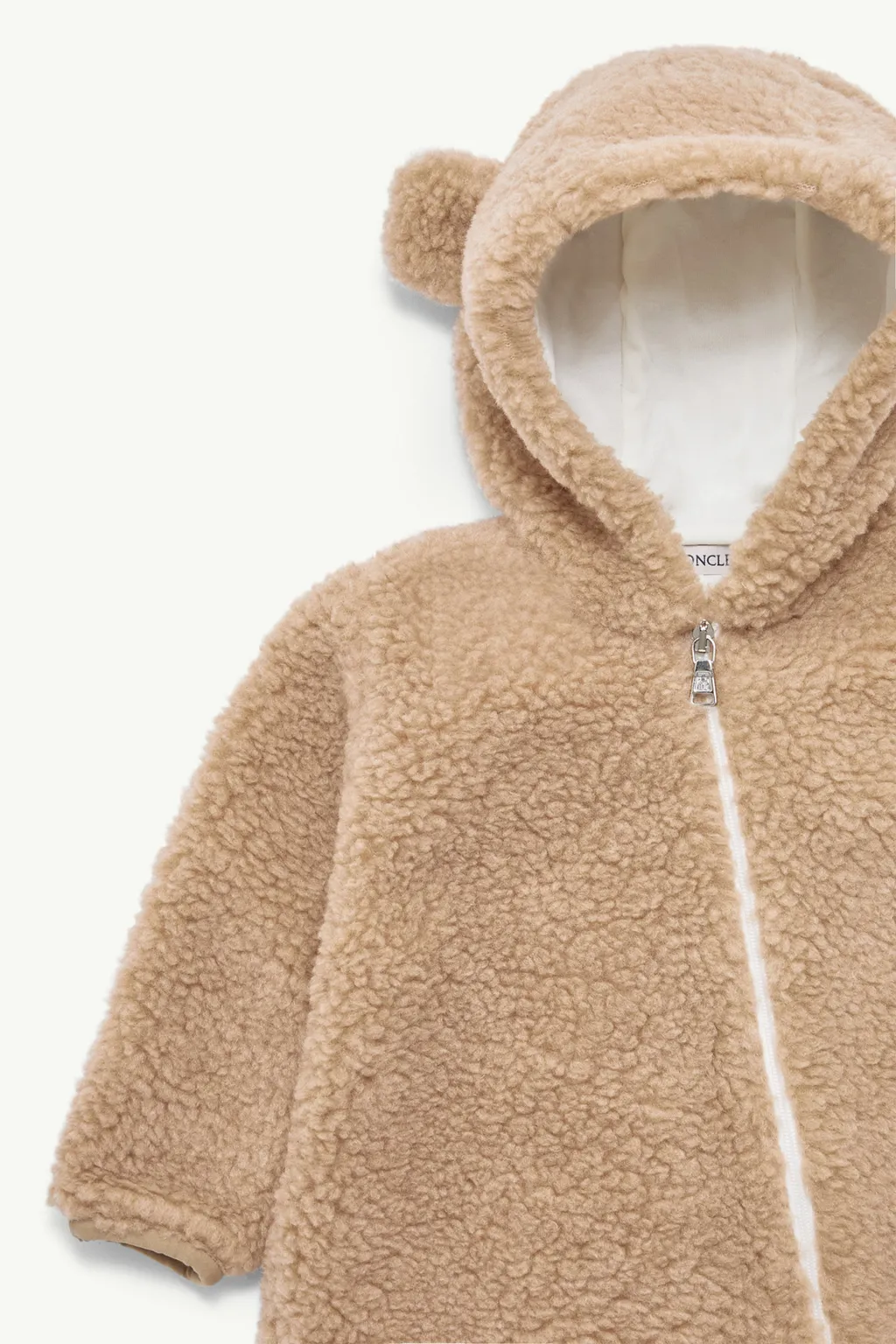 Moncler Enfant Teddy Hooded Baby Grow