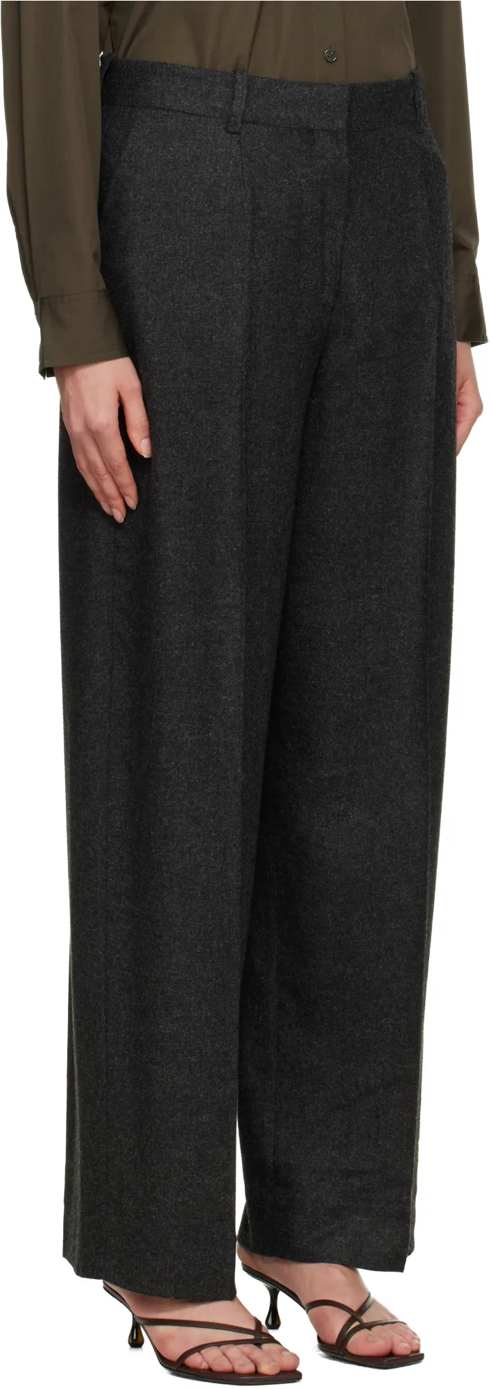 TotÊMe Dart-Detailed Flannel Trousers