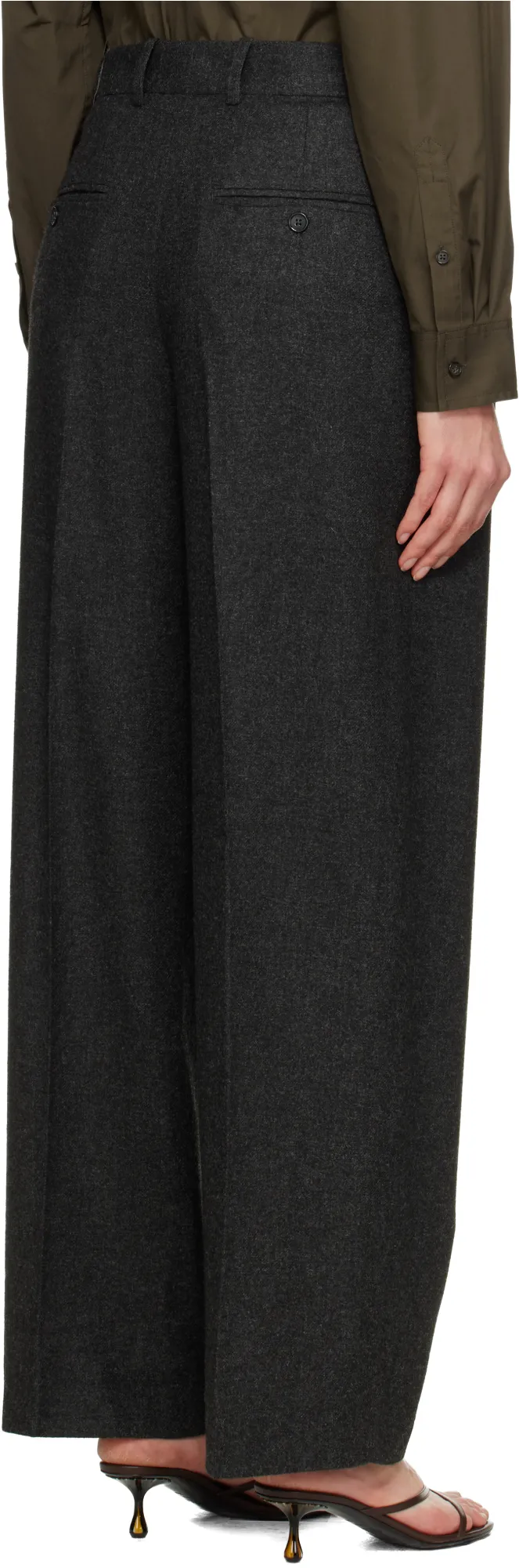 TotÊMe Dart-Detailed Flannel Trousers