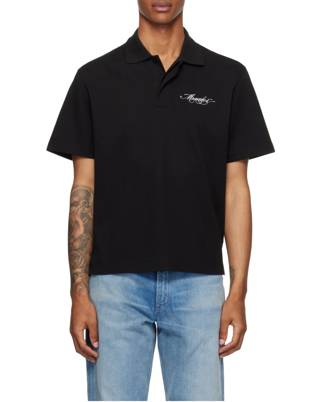 Moncler Logo Patch Short-Sleeved Polo Shirt