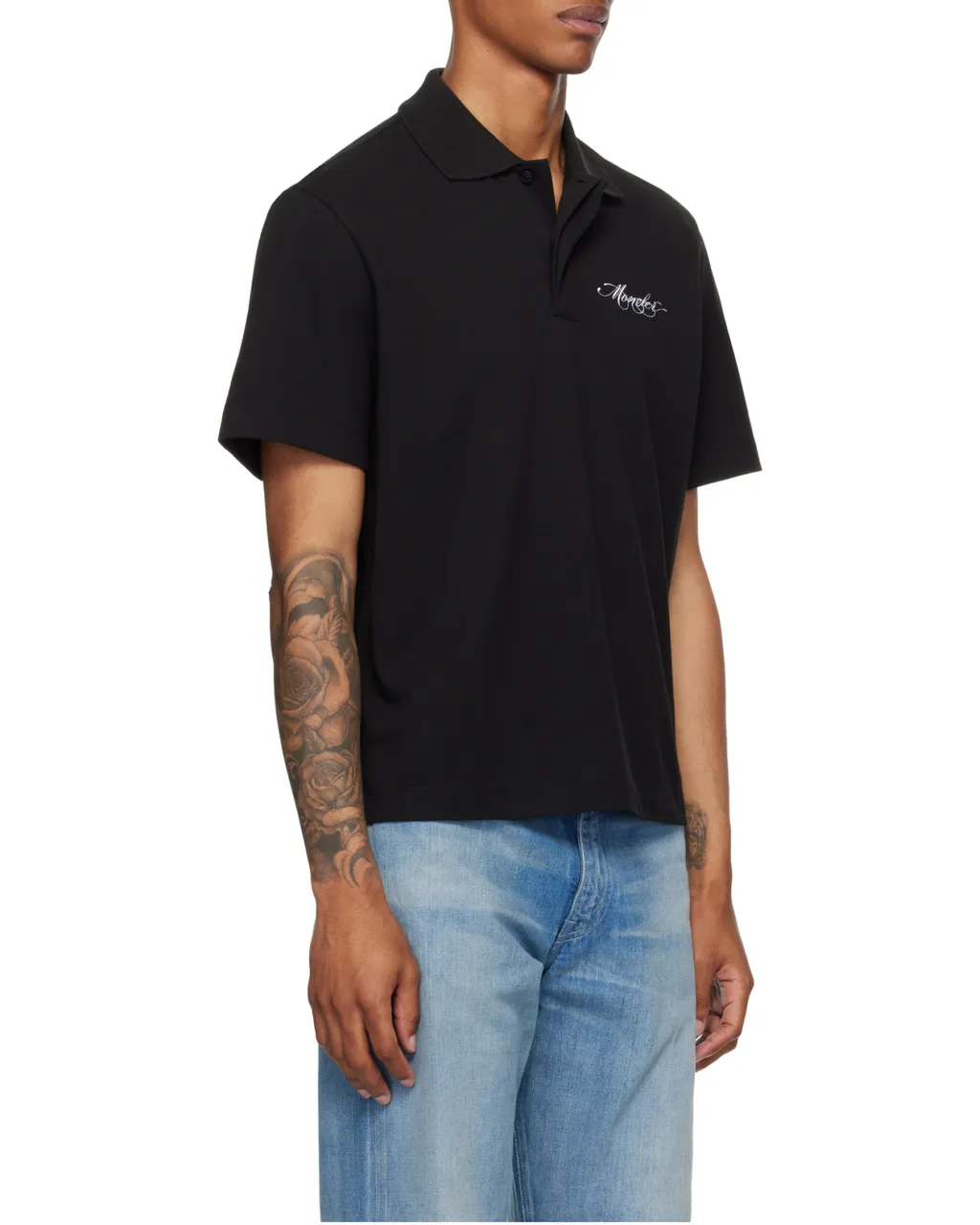 Moncler Logo Patch Short-Sleeved Polo Shirt