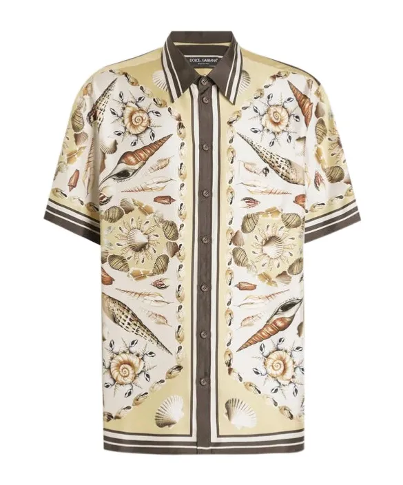 Dolce & Gabbana Shell Printed Short-Sleeved Shirt