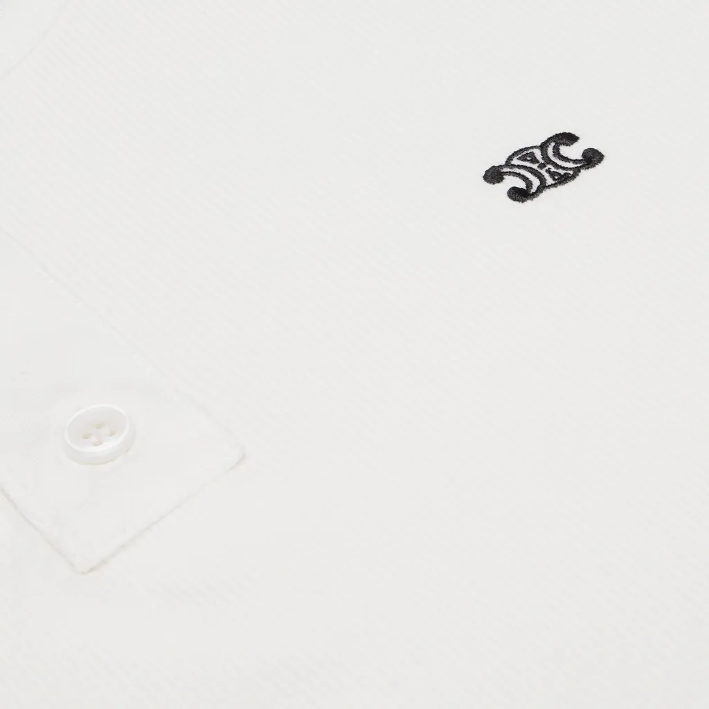 Long Sleeved T-Shirt In Ribbed Cotton Jersey