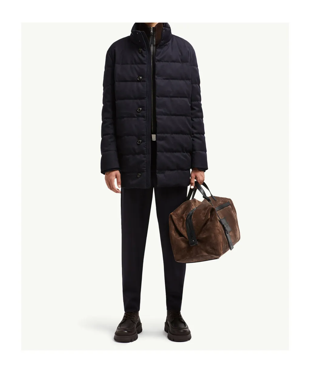Moncler Vallonpierre Hooded Long Padded Jacket
