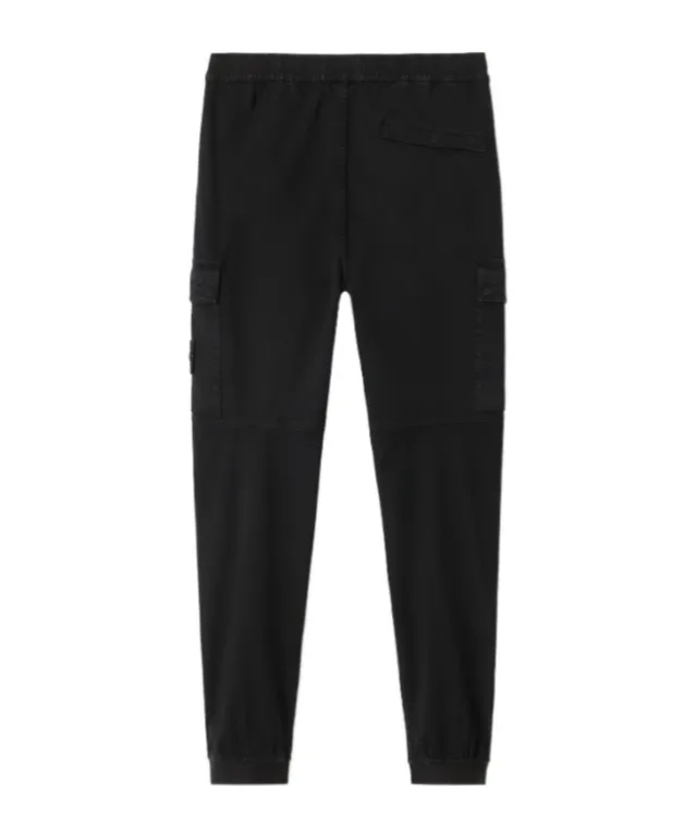 Stone Island Logo Patch Straight-Leg Trousers