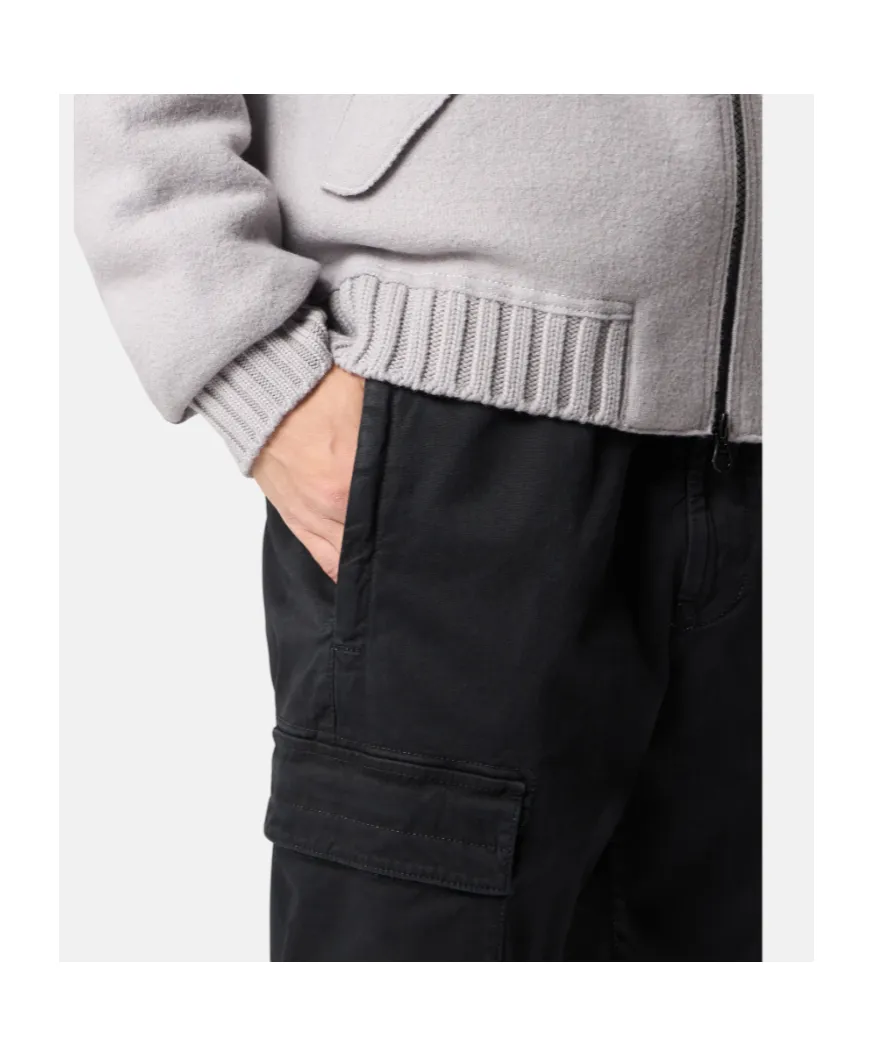 Stone Island Logo Patch Straight-Leg Trousers