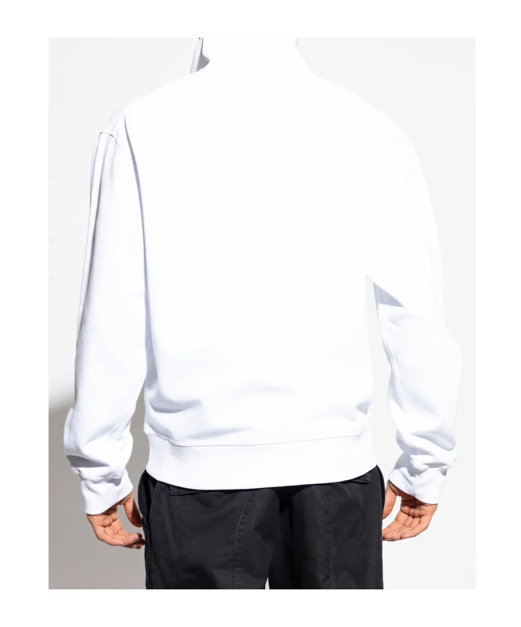 Dsquared2 Stand Up Collar Half-Zip Sweatshirt