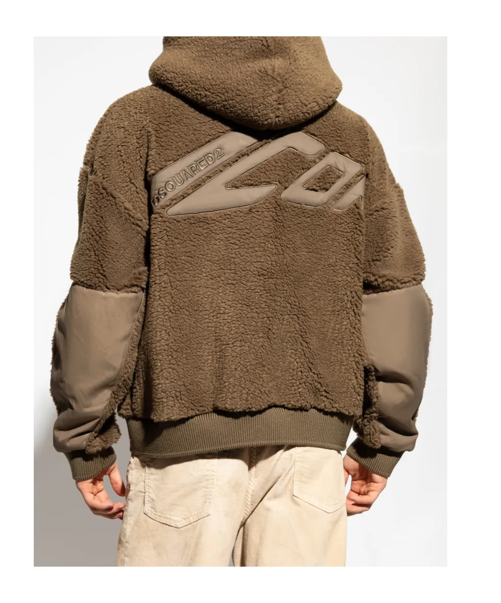 Dsquared2 Half-Zip Fleece Hoodie