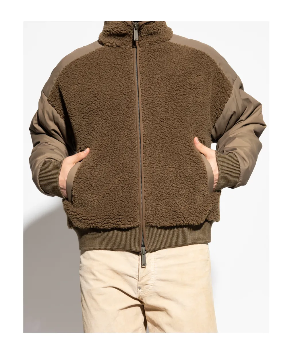 Dsquared2 Icon Logo High-Neck Fleece Jacket