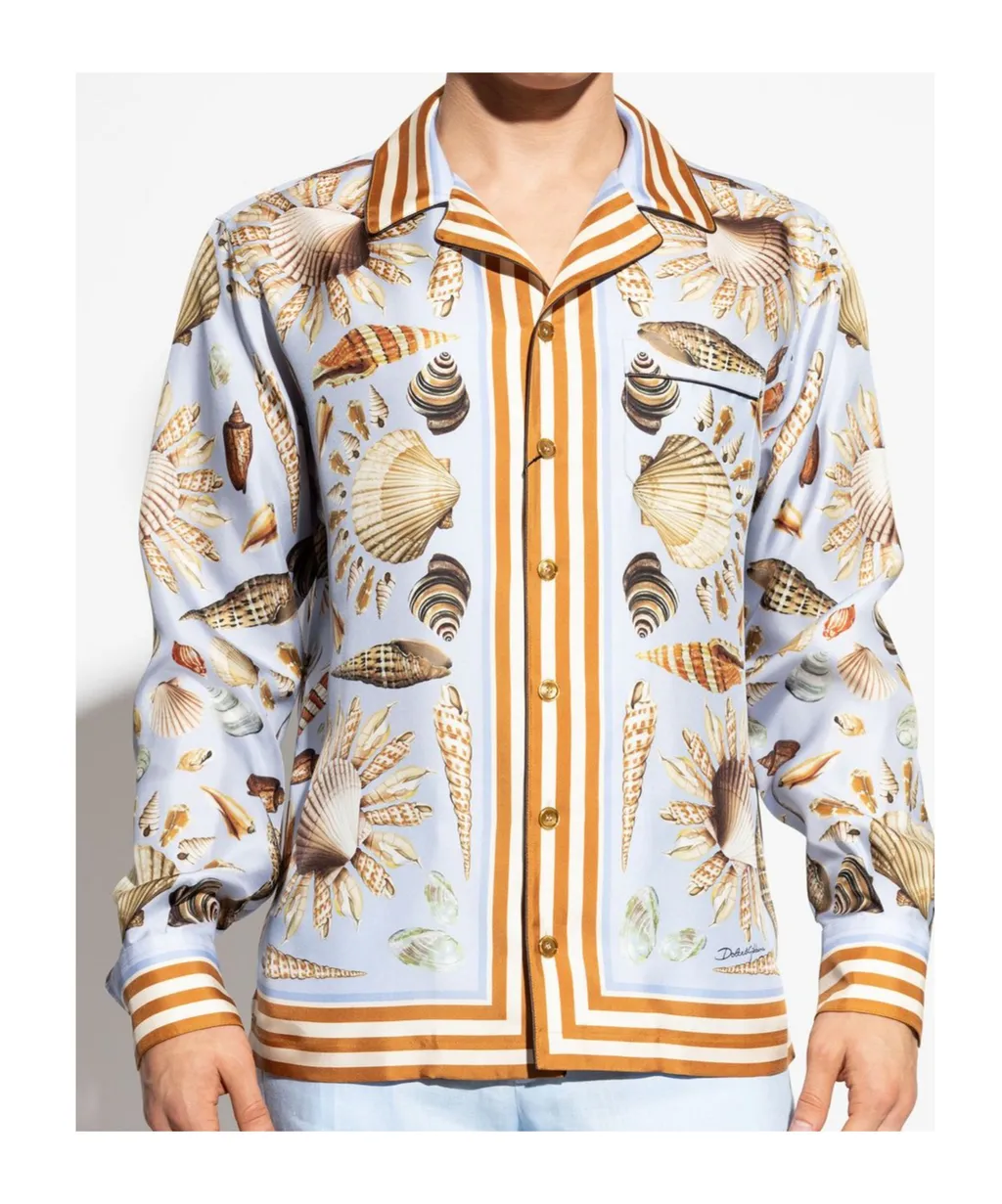 Dolce & Gabbana Shell Printed Long-Sleeved Shirt