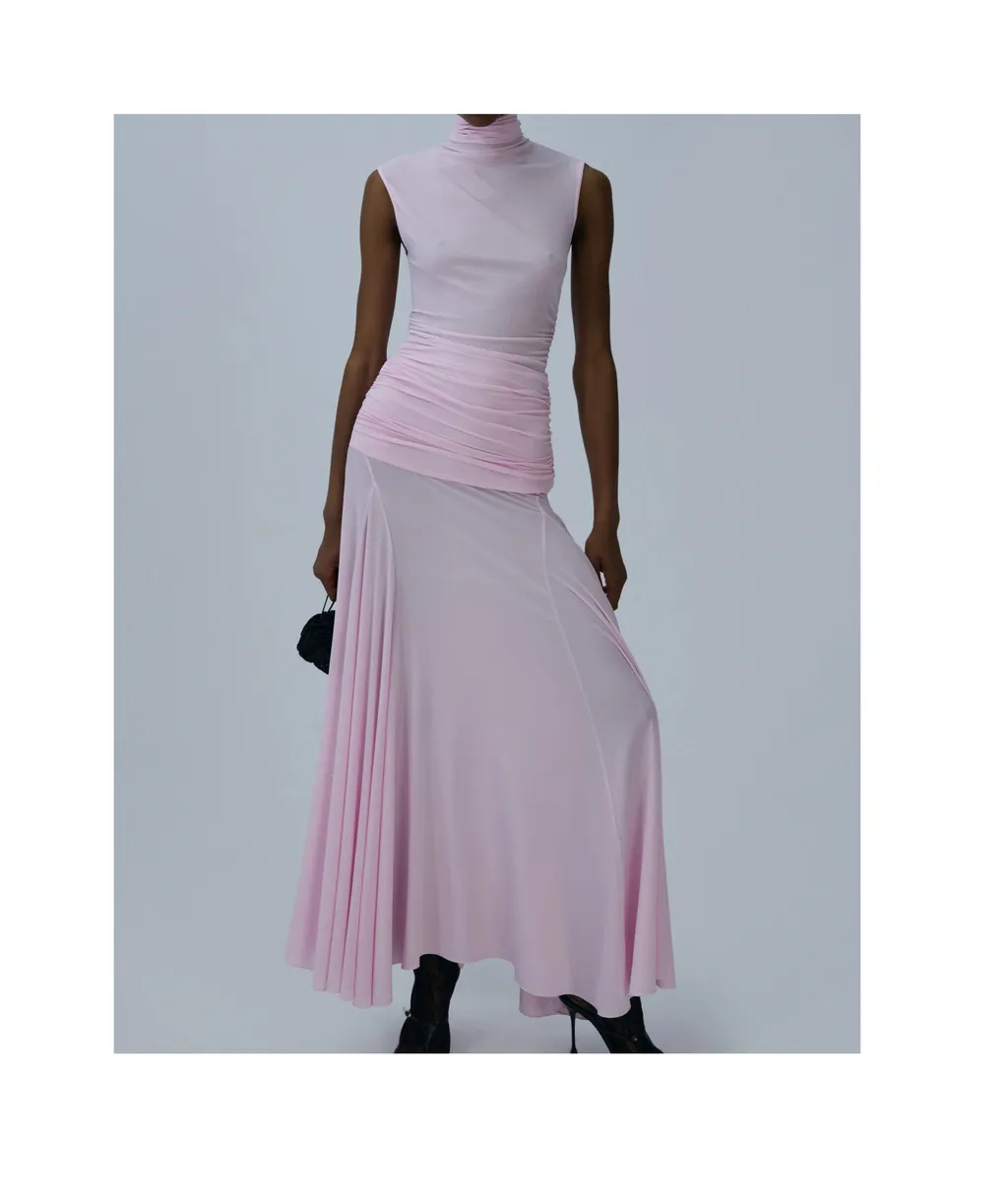 Magda Butrym High-Neck Midi Dress