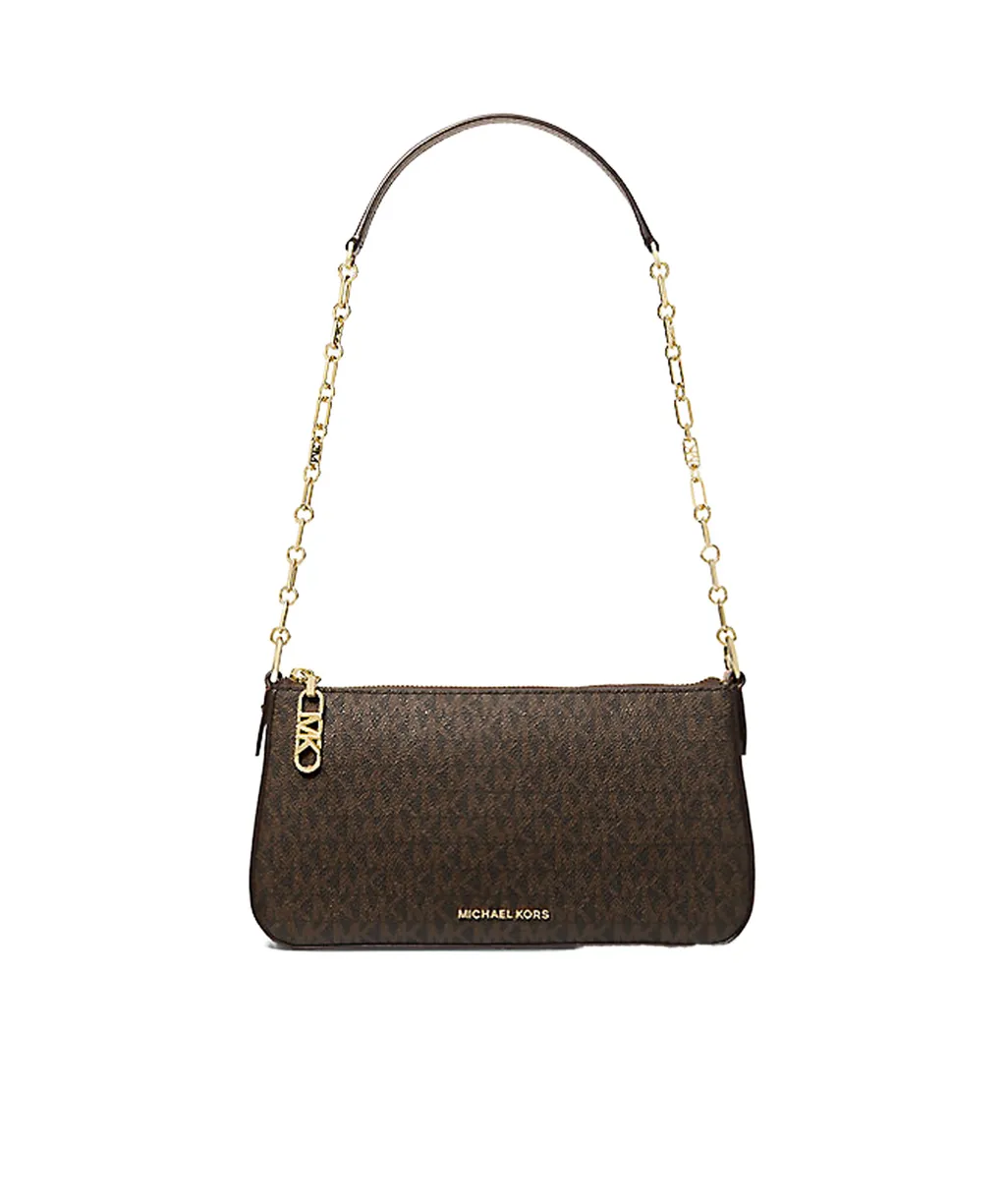 Michael Michael Kors Empire Medium Signature Logo Chain-Link Pochette