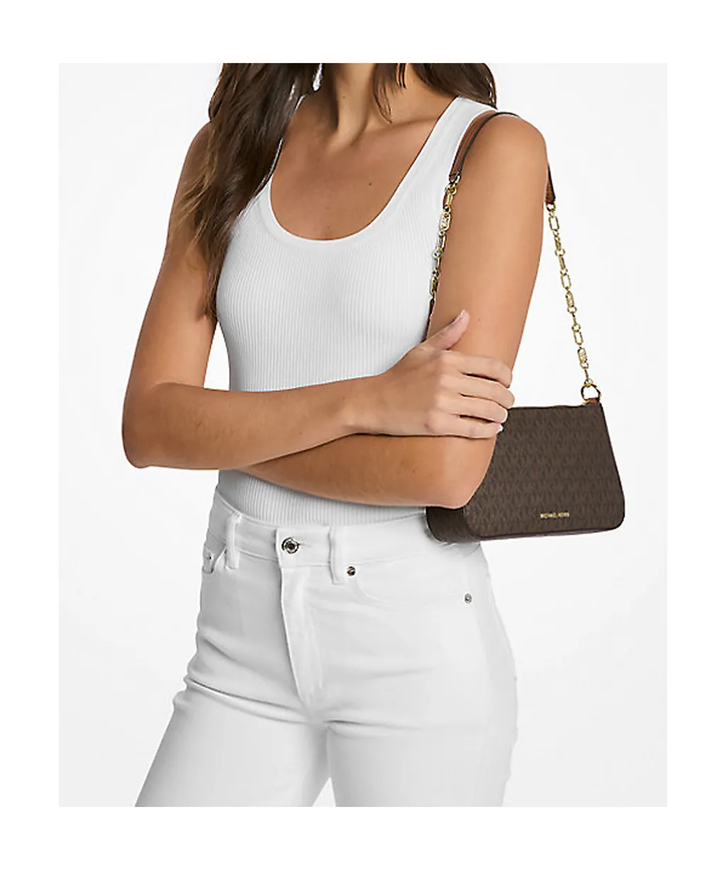 Michael Michael Kors Empire Medium Signature Logo Chain-Link Pochette