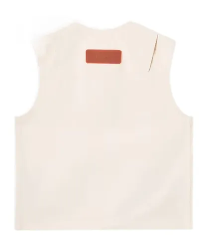 Vest With Button Fastening And Rubber Patches