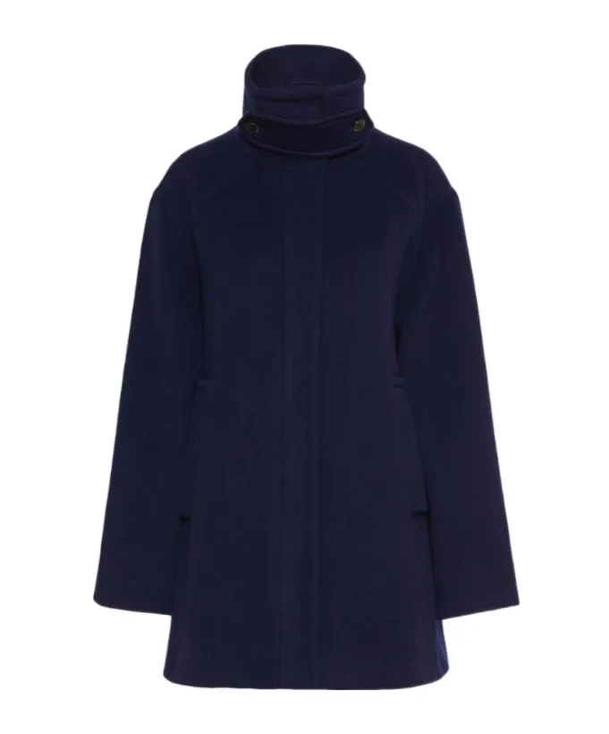 Flared Heavy Jacket - Navy