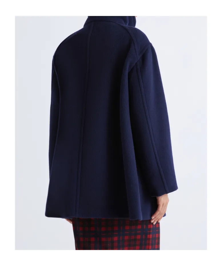 Flared Heavy Jacket - Navy