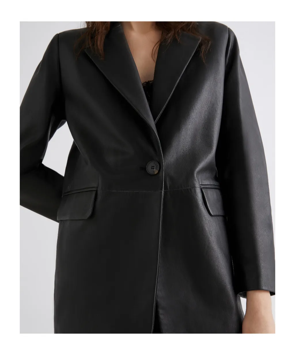 Leather Blazer