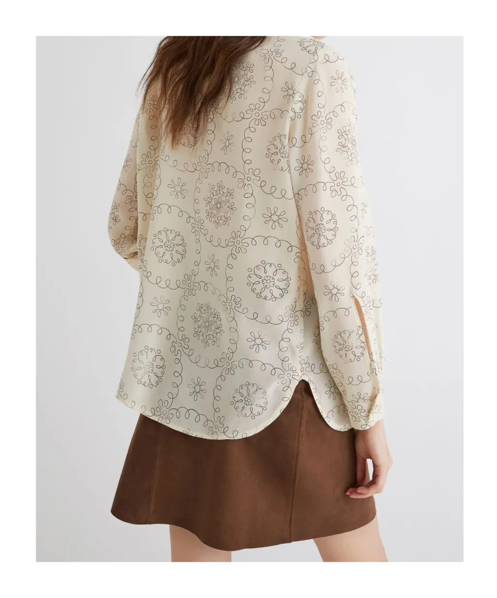 Printed Crepe Shirt