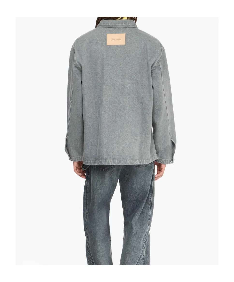 Pocket-Detail Denim Shirt