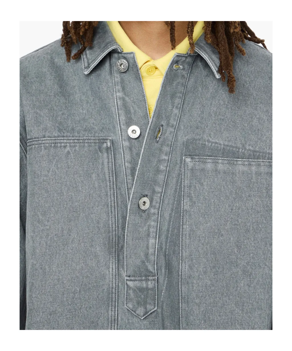 Pocket-Detail Denim Shirt