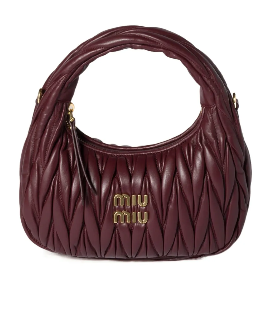 Wander Matelassé Nappa Leather Hobo Bag