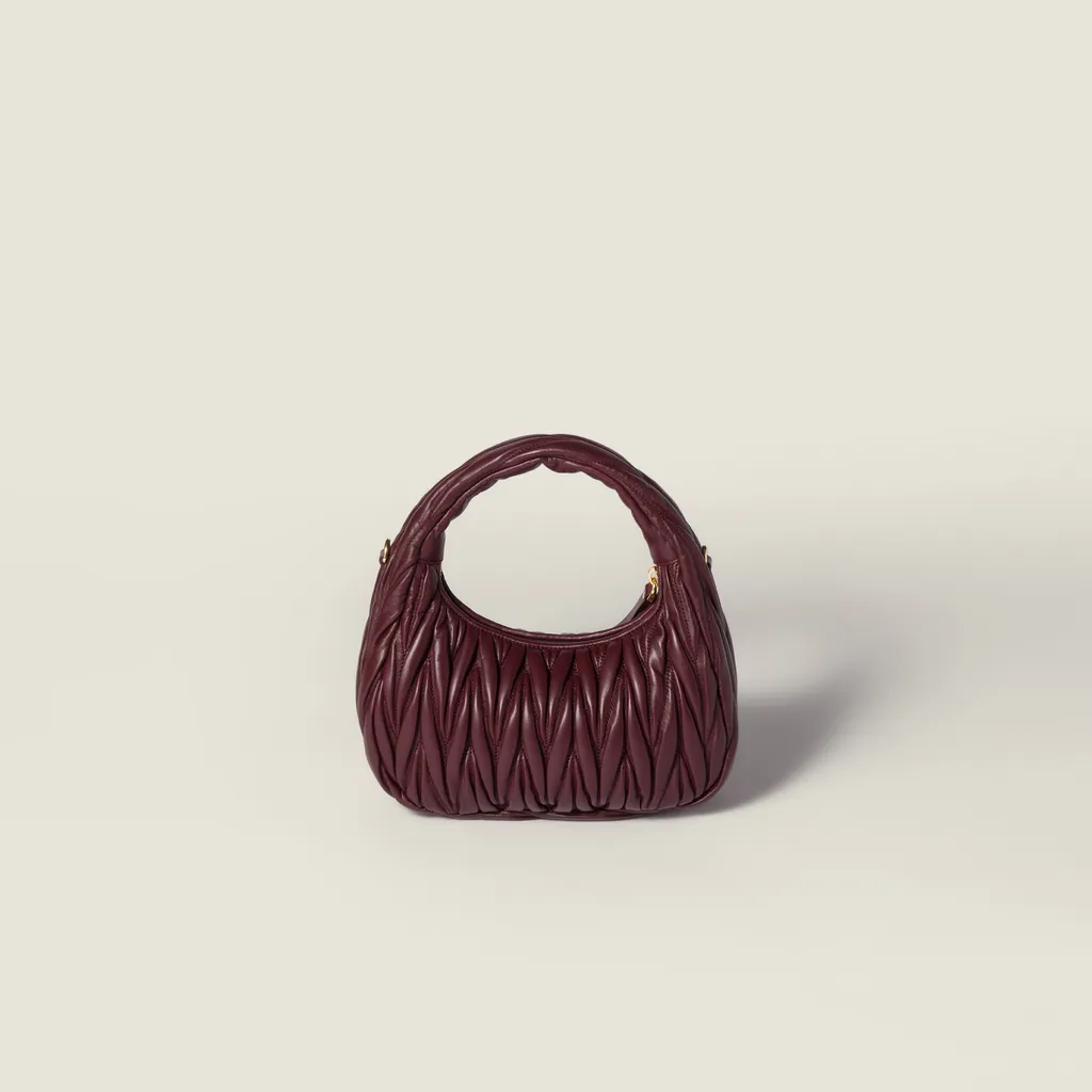 Wander Matelassé Nappa Leather Hobo Bag