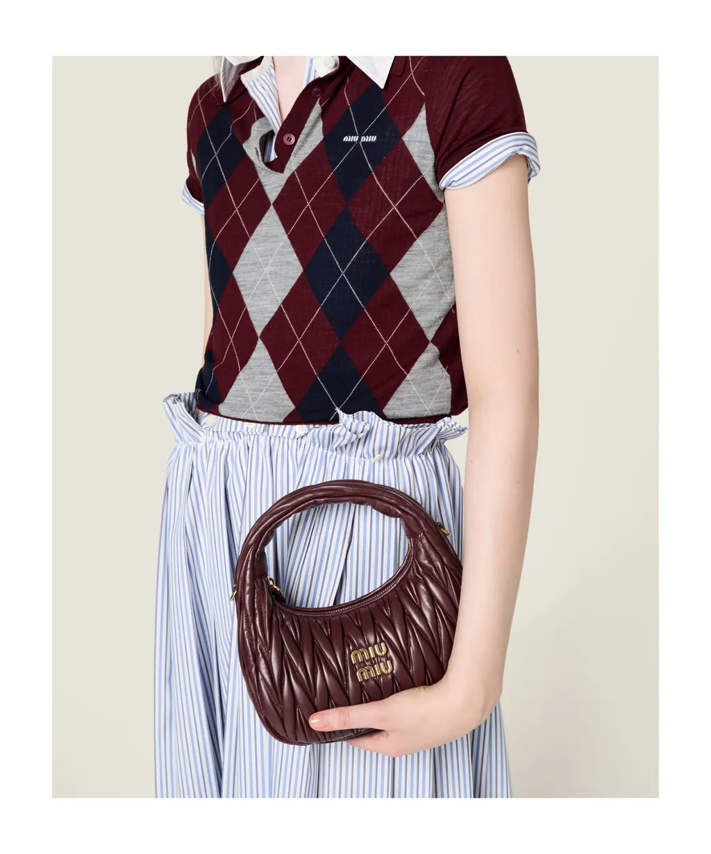 Wander Matelassé Nappa Leather Hobo Bag
