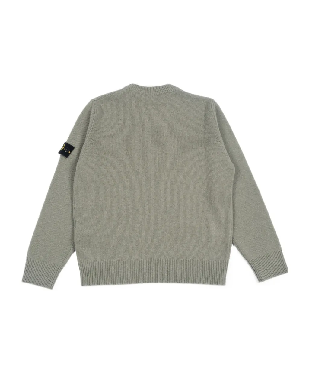 Stone Island Junior Logo Patch Knitted Jumper