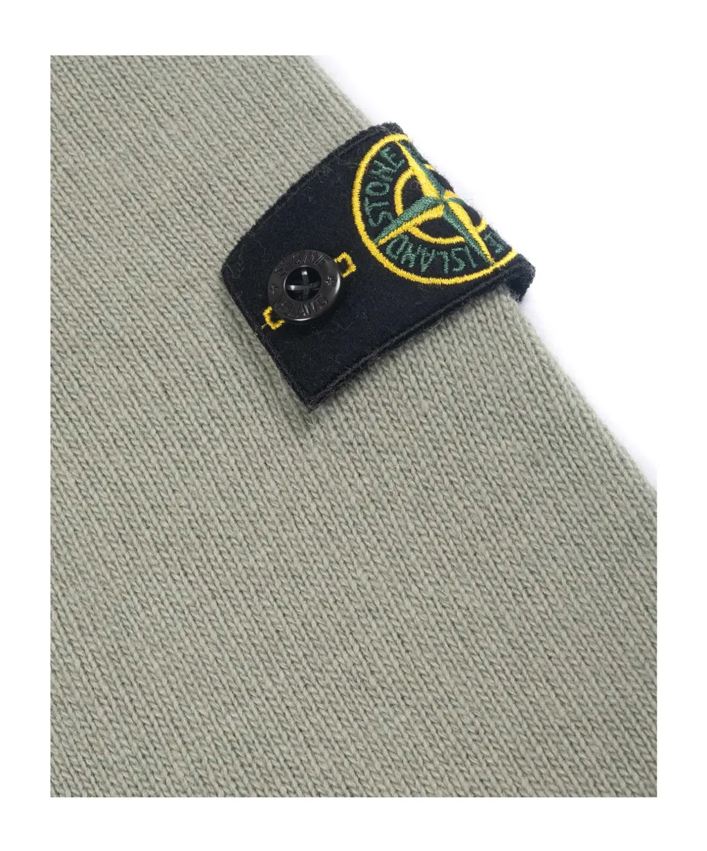 Stone Island Junior Logo Patch Knitted Jumper