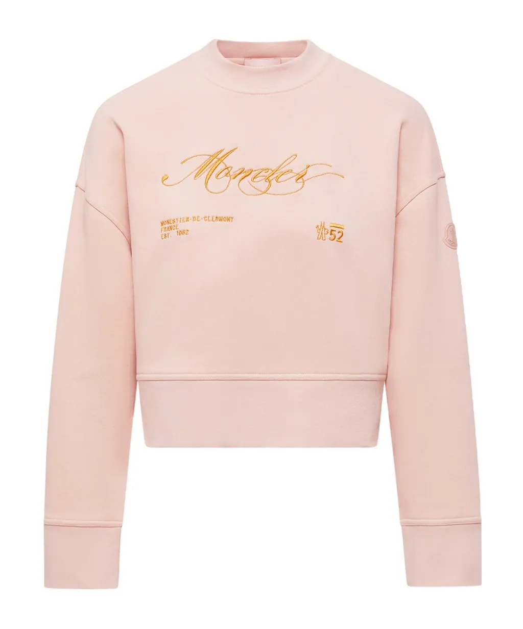Moncler Logo-Embroidered Crewneck Sweatshirt